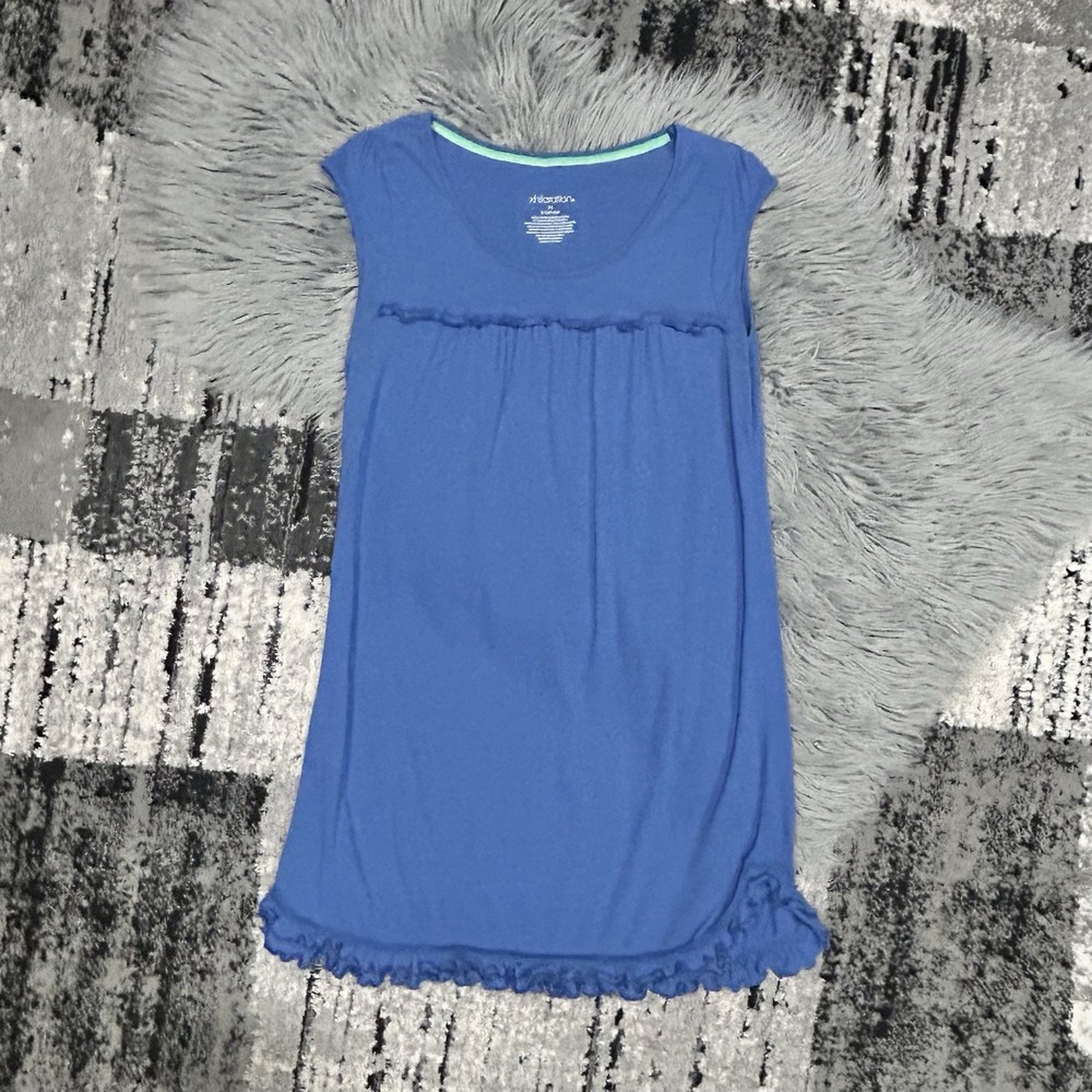 Xhilaration Women's Blue Sleeveless Nightgown Size Medium